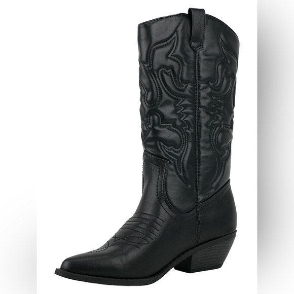 Soda cowgirl boots in black - Picture 1 of 4